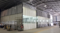 PVC-Vorhangvorbereitungsstation galvanisierte Militärprodukt der weißen Malerei des Stahlblechs Farb
