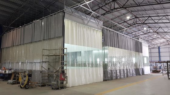 Qualität PVC-Vorhangvorbereitungsstation galvanisierte Militärprodukt der weißen Malerei des Stahlblechs Farb usine