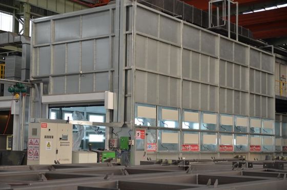 Qualität Metallherstellungs-Farbkabine mit starker Stahlkonstruktions-Raum-Glasfenster-Show usine