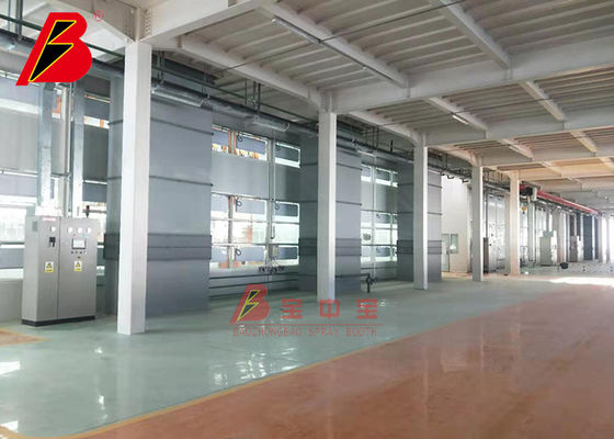 Qualität Großer industrieller Spray-Stand der Luft-49KW für Zug-Flugzeug-Teile usine
