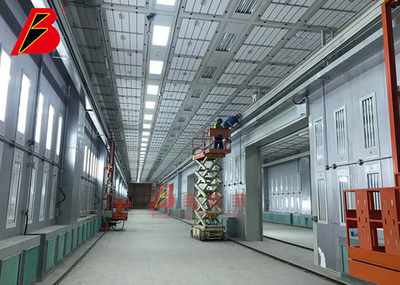 Qualität Stahl-Fertigungsstraße der Malerei-10um mit Seitenabgasanlage-Wind-Blatt usine