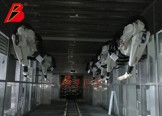 Qualität Seitenfarben-Linie Autozubehör-Malerei-Fertigungsstraße-Qualitäts-malende Ausrüstungen des roboter-zwei usine