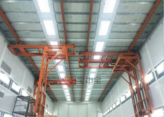 Qualität Hängende Aufzug-Bus-Farben-Stand-anhebende Arbeitsbühne der Art-3D für Farben-Linie usine