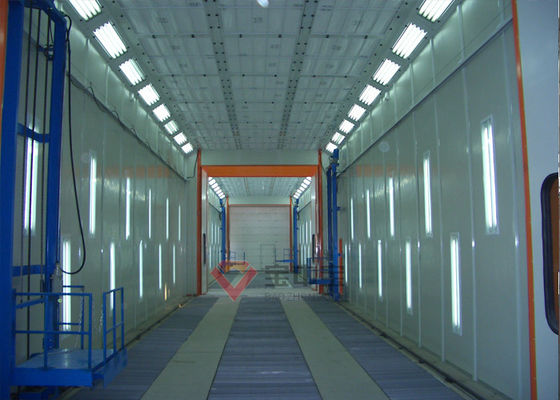 Mann-Aufzug in anhebender Plattform des Bus-Farben-Stand-3D für LKW-Spray-Stand