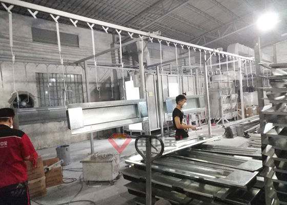 Automatische Metallpulver-Beschichtungs-Linie für hohen backenden Raum Temperurer