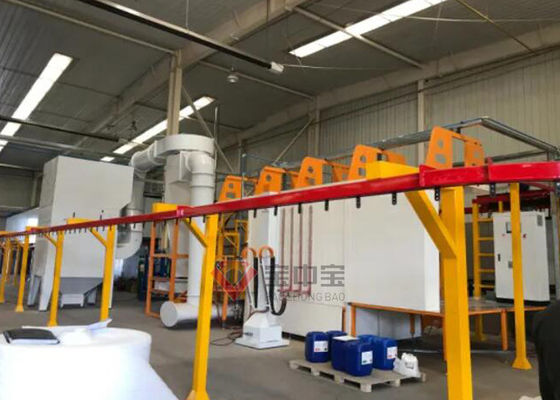 Qualität Großer Wirbelsturm-automatische Pulver-Spritzlackierverfahren-Linie für Belüftungs-Ausrüstung usine