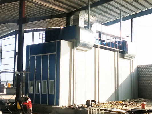 Qualität Kundengebundener Bus-Spray-Stand mit Ventilator auf Oberseite-Auspuff-Farben-Raum usine