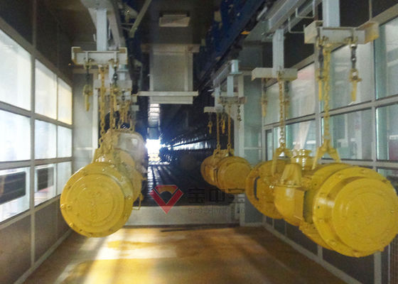 Qualität Pulverisieren Sie Beschichtungs-Linie Ausrüstung für Baumaschine-Komponenten Autatic-Farben-Linie usine