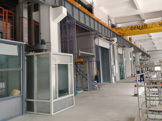 Qualität BZB 90min stellte malende Fertigungsstraße mit Wasser-Vorhang-Farben-System ein usine